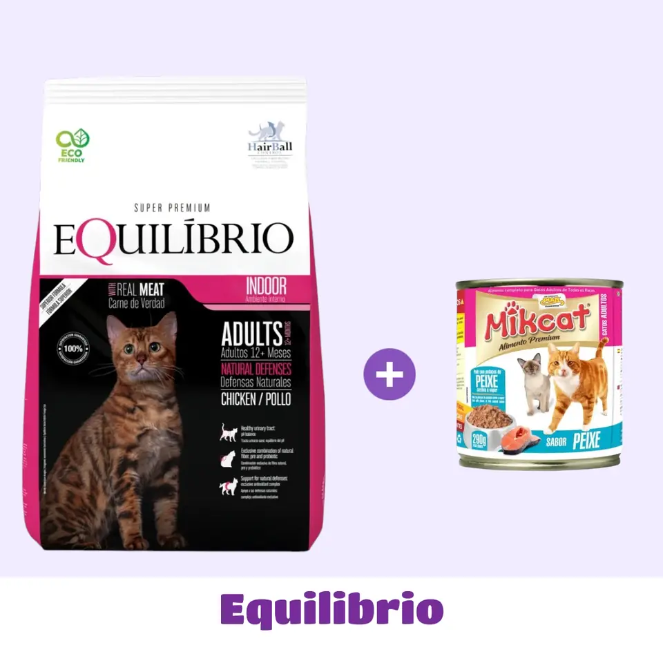 EQUILIBRIO GATO 7,5 KG + SNACK DE 🎁