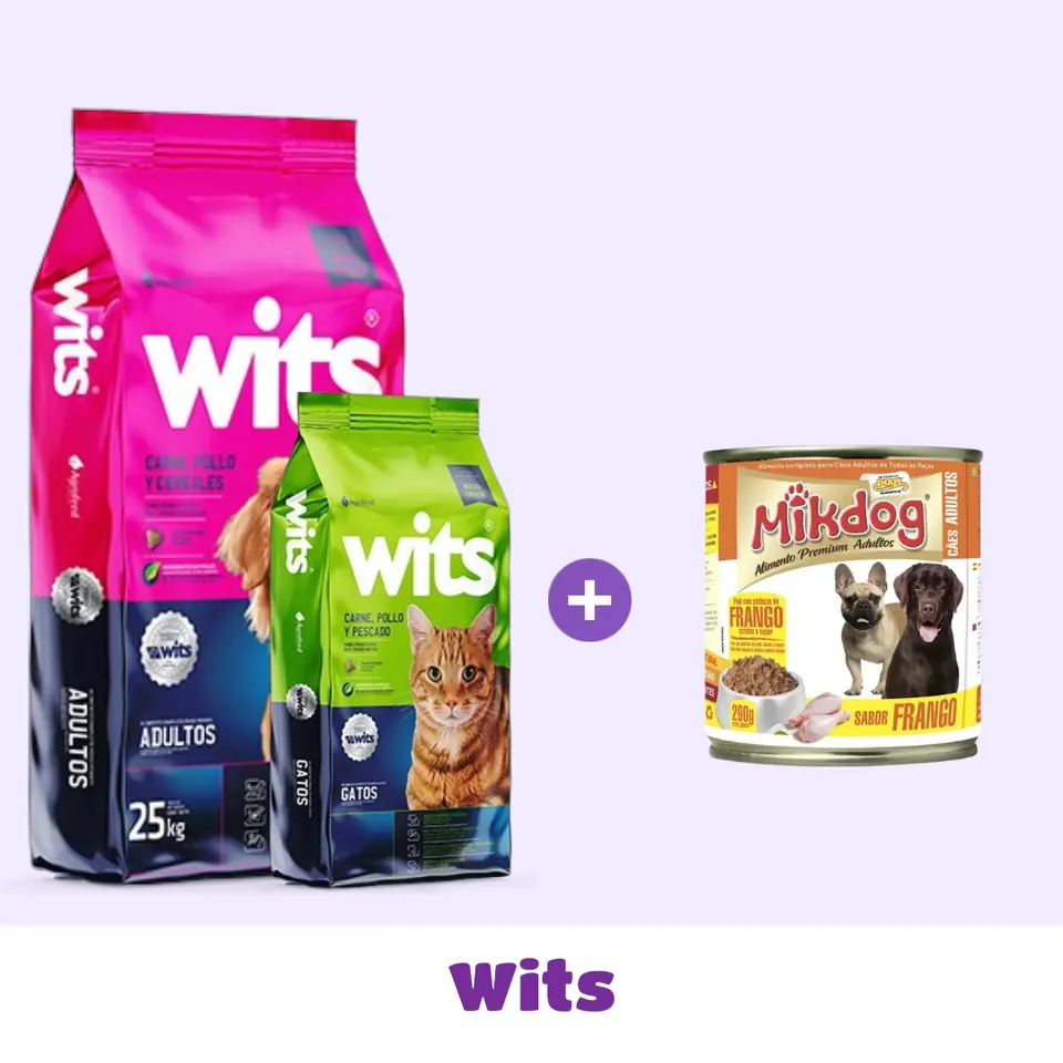 WITS PERRO 25 KG + GATO 8 KG