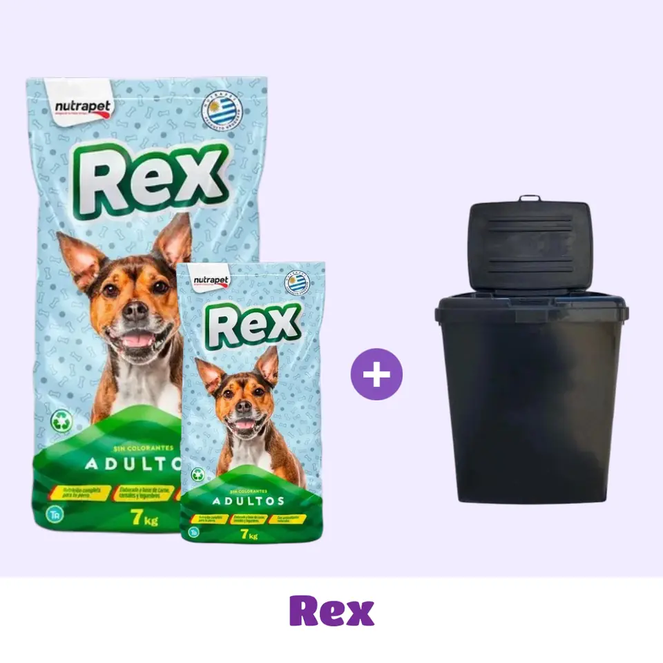 COMBO REX 32 KG + CONTENEDOR