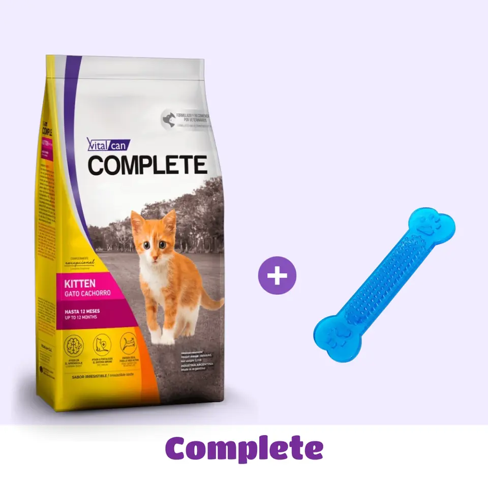 COMPLETE GATITO 7.5 KG + HUESO DE GOMA 🎁