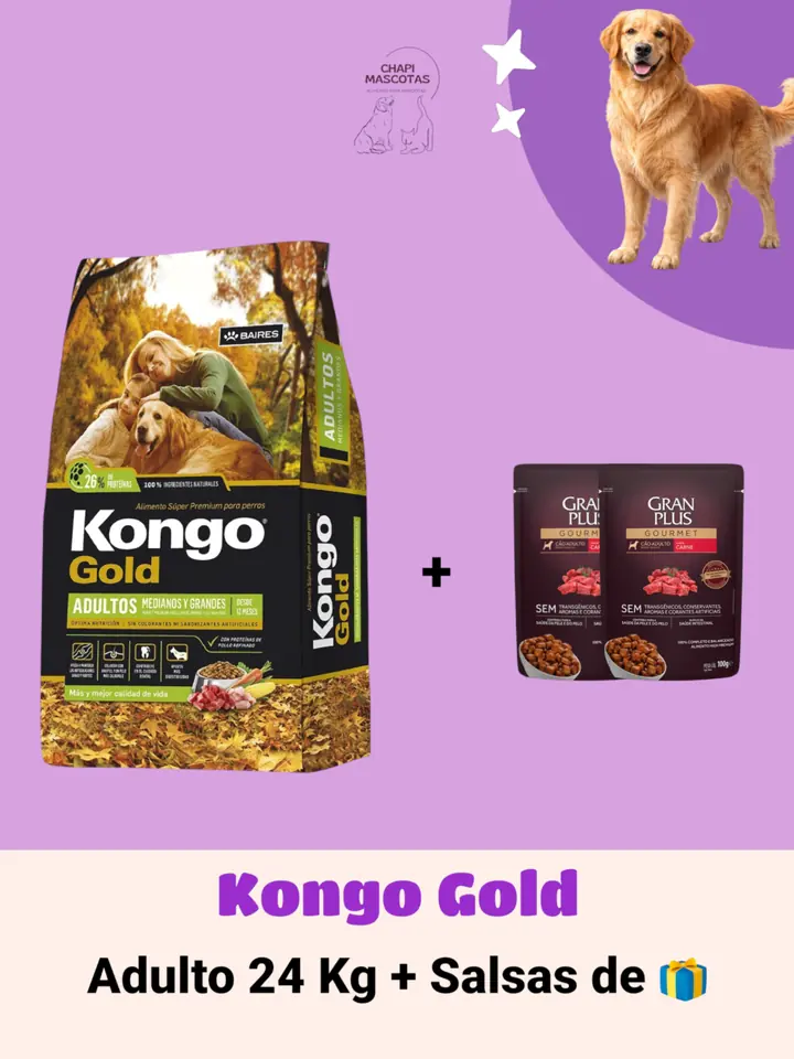 KONGO GOLD 24 KG + SALSA DE 🎁