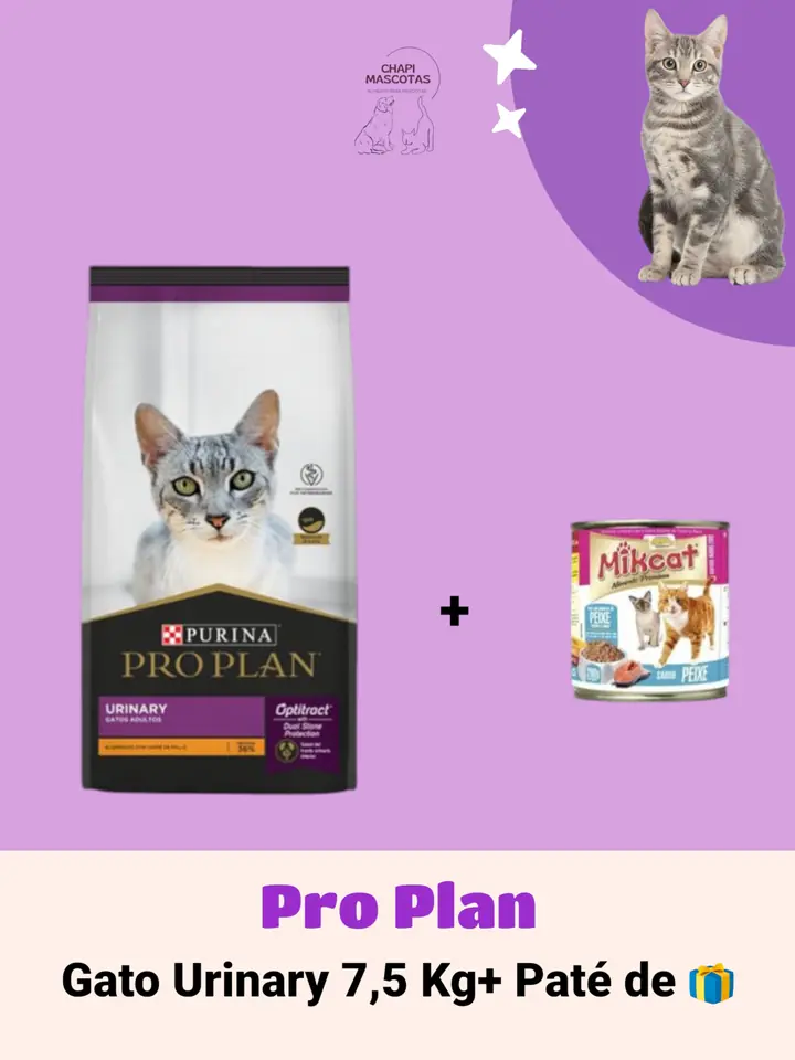 PRO PLAN GATO URINARY 7.5 KG + PATÉ DE 🎁