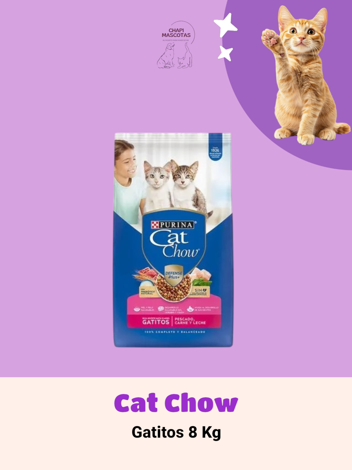 CAT CHOW GATITOS 8 KG