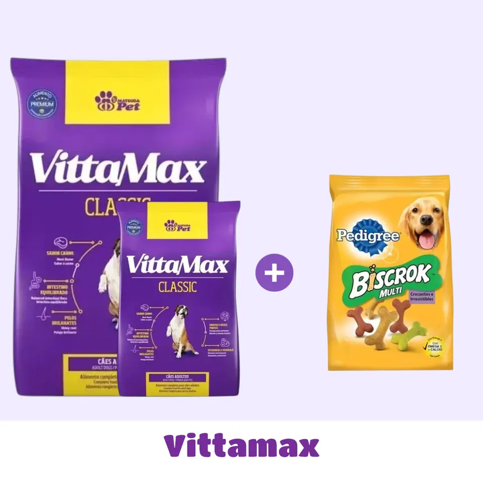 COMBO VITTAMAX ADULTO 25+10 KG + SNACK 🎁