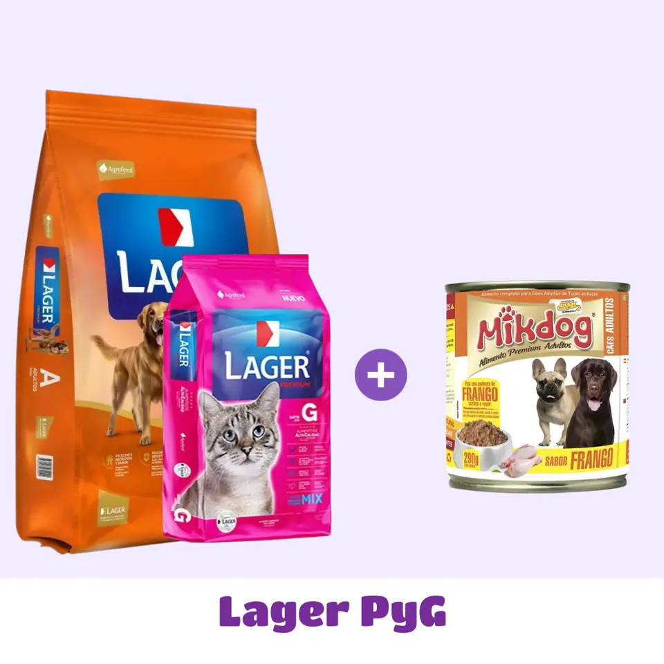 LAGER 25 KG + GATO 10 KG