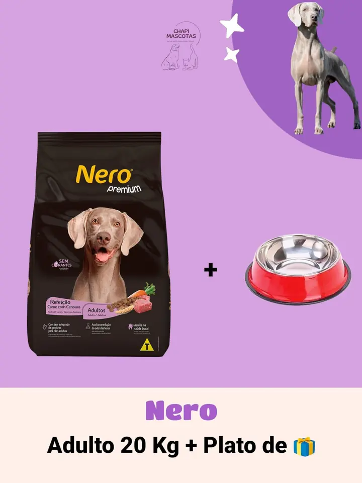 NERO PREMIUM 20 KG + PLATO DE 🎁
