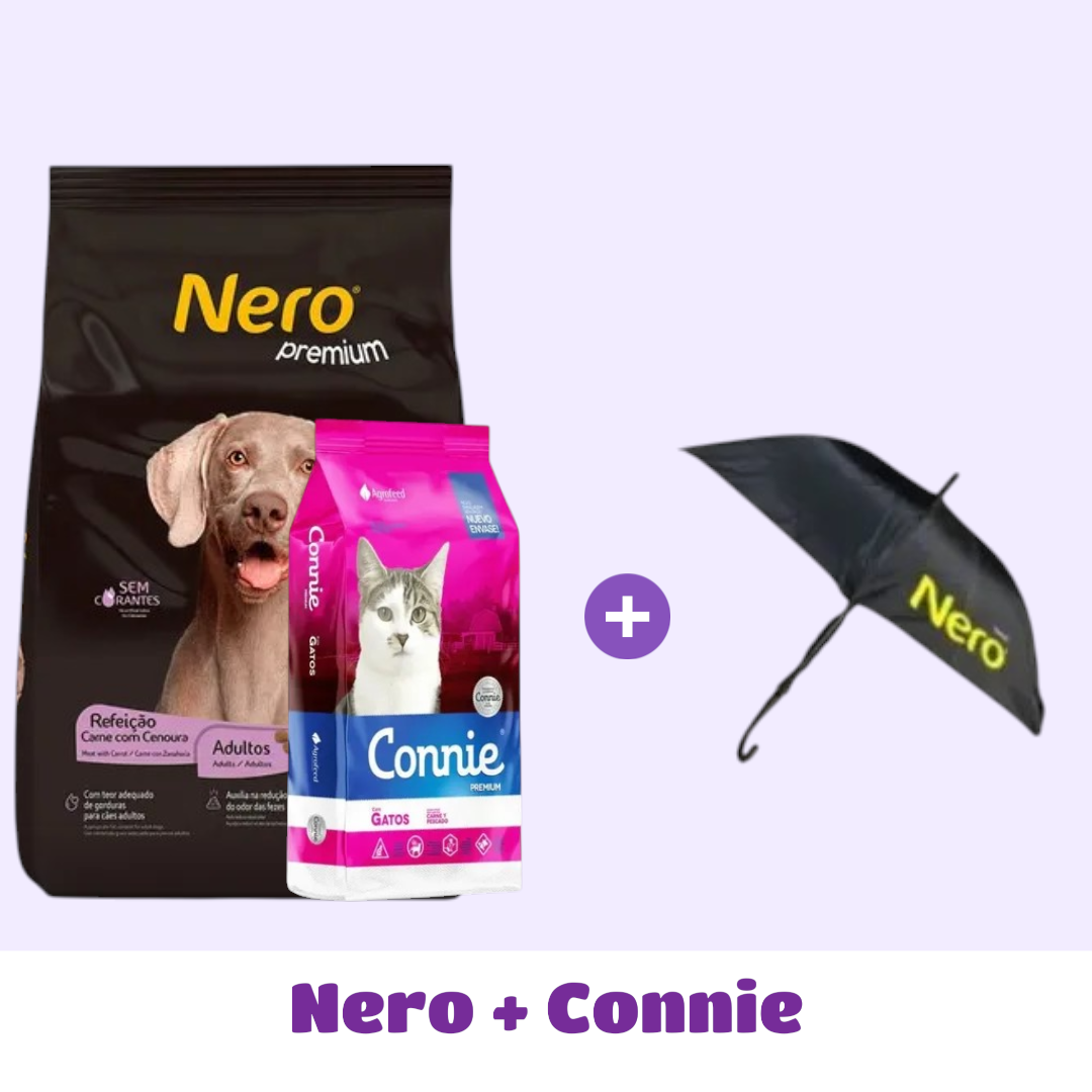 NERO 20 KG + CONNIE GATO 8 KG + PARAGUAS DE 🎁