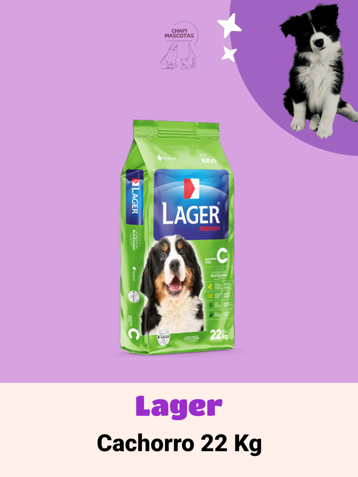 LAGER CACHORRO 22 KG
