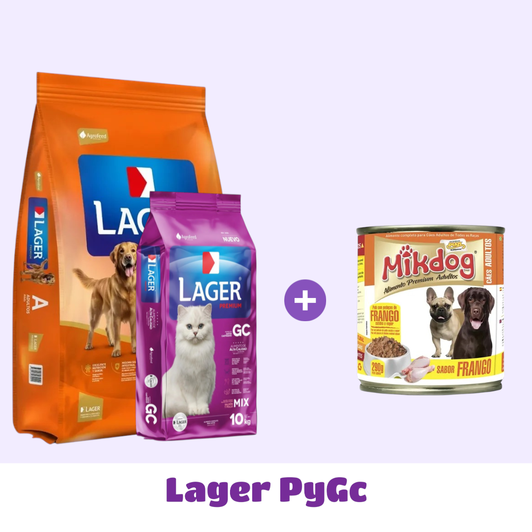 LAGER 25 KG + GATO CASTRADO 10 KG