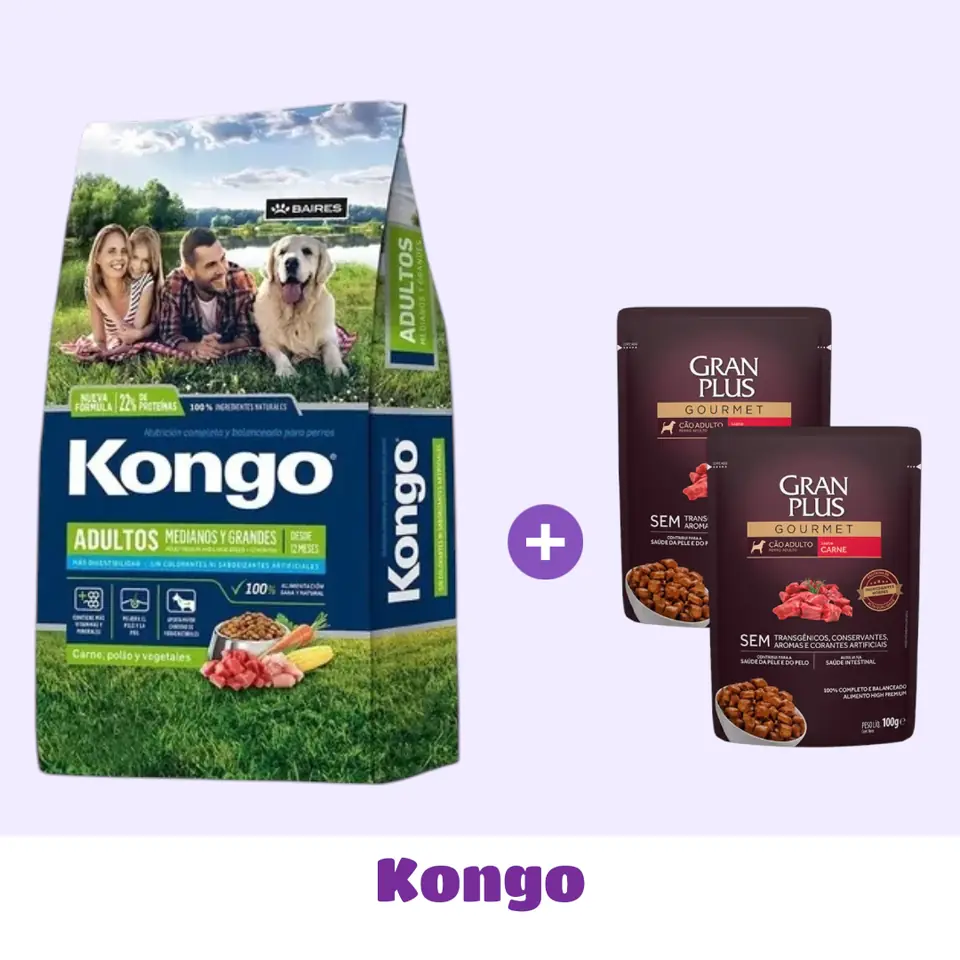 KONGO TRADICIONAL 24 KG + SALSAS DE 🎁