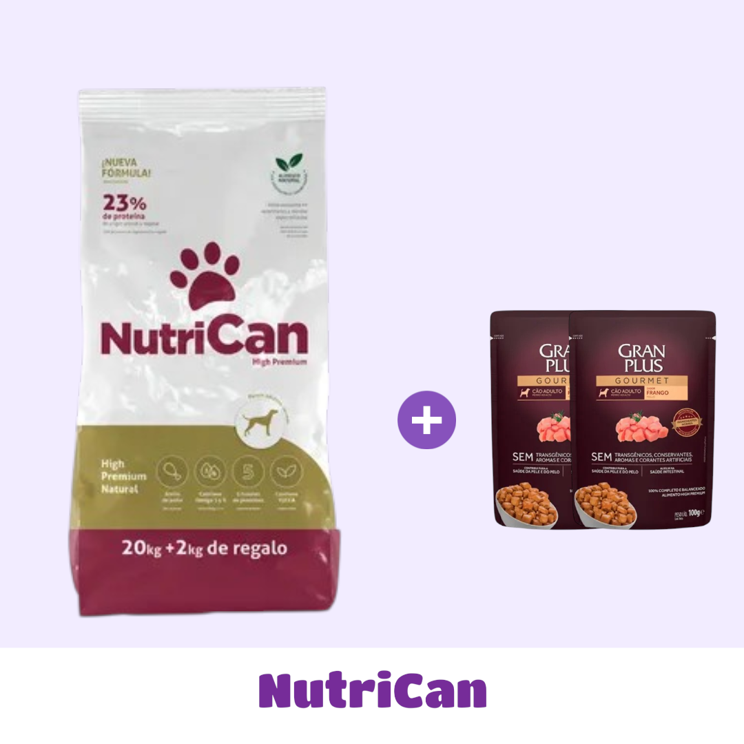 NUTRICAN 20 + 2 KG + SNACK DE 🎁