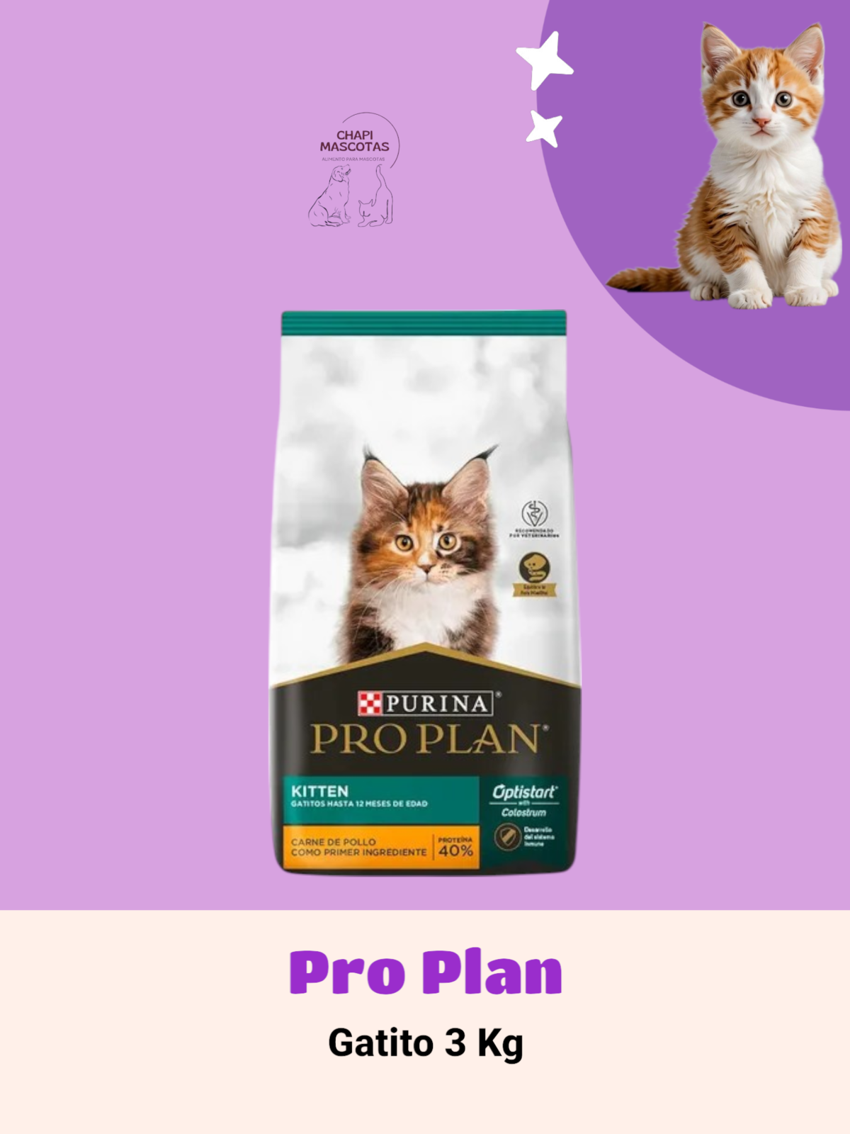 PRO PLAN GATITO 3 KG