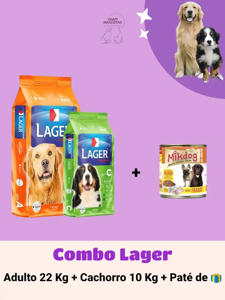 LAGER 22 KG + CACHORRO 10 KG