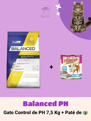 BALANCED GATO PH 7.5 KG + PATÉ DE 🎁