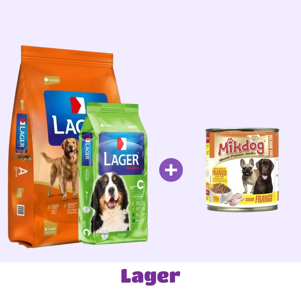 LAGER 22 KG + CACHORRO 10 KG