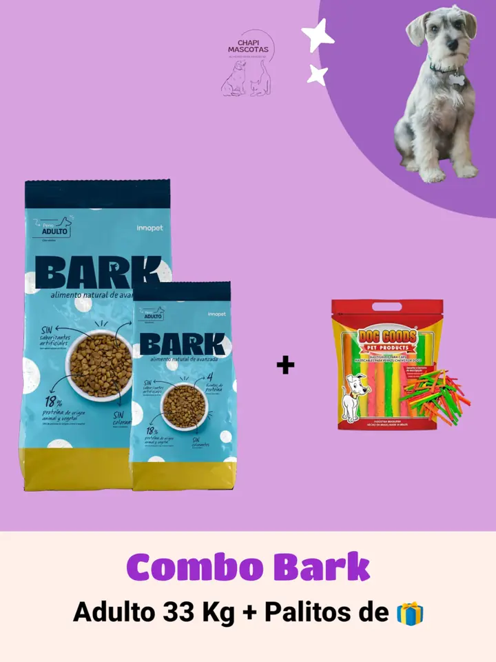 COMBO BARK 33 KG + PALITOS DE 🎁