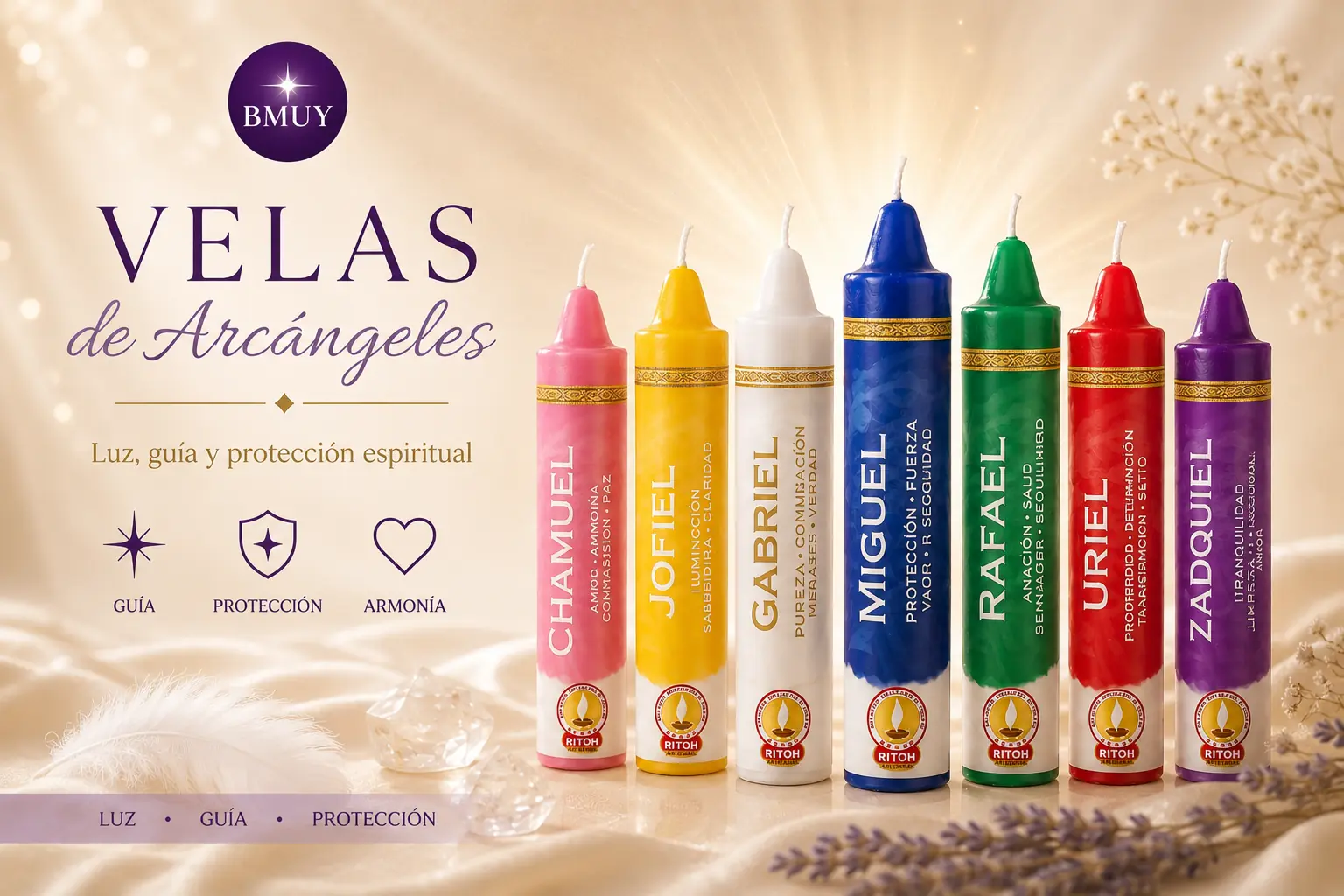 Velas de Arcángeles (chicas)