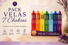 Pack de velas 7 chakras