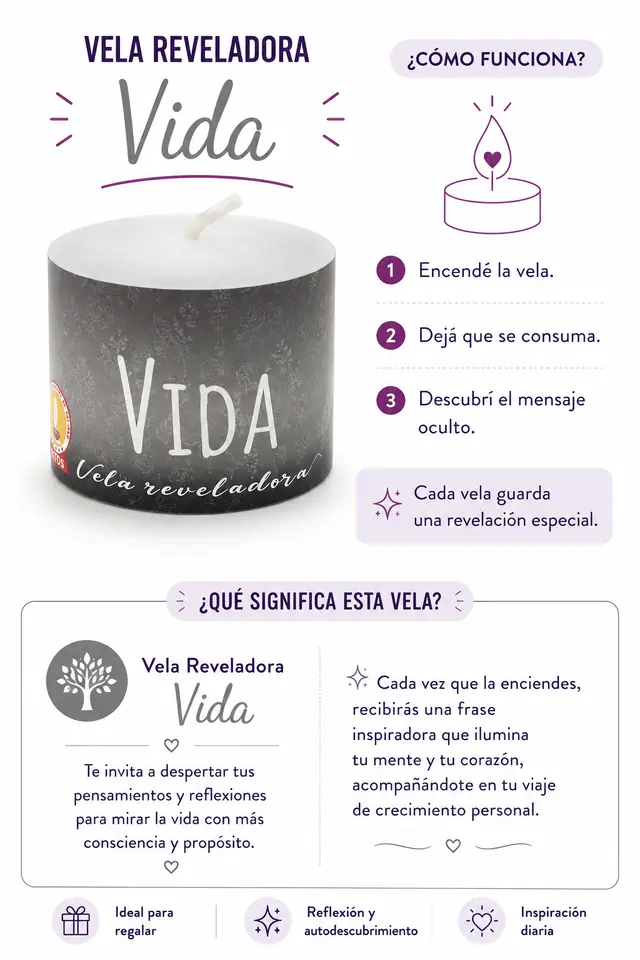 Velita reveladora Vida