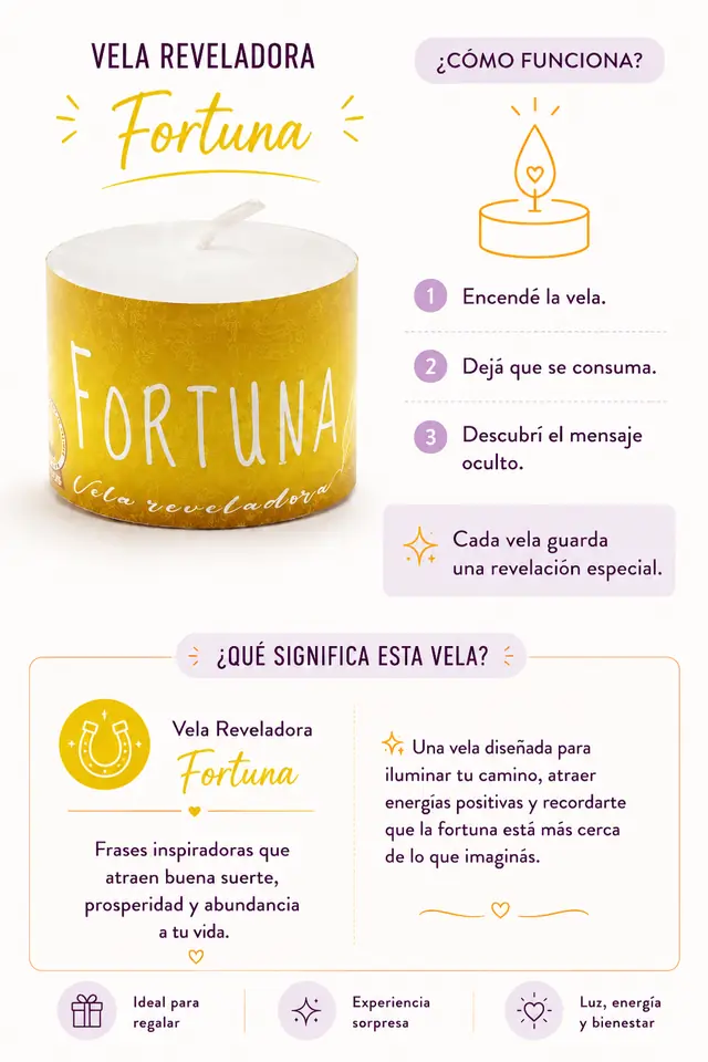 Velita reveladora Fortuna