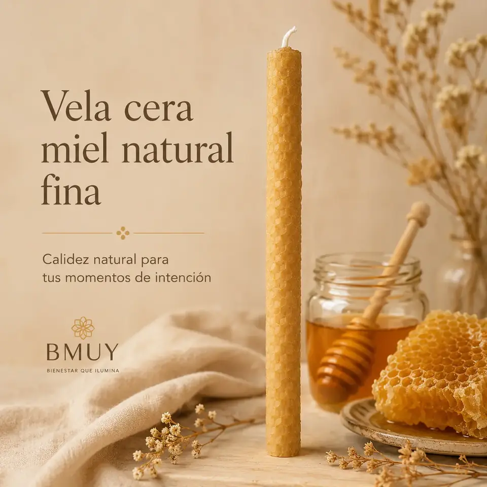 Vela natural miel fina