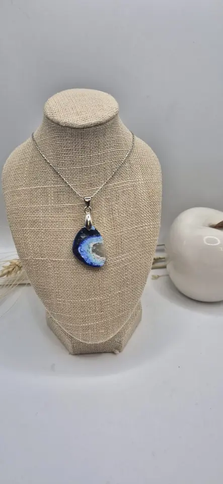 Colgante Ágata Azul