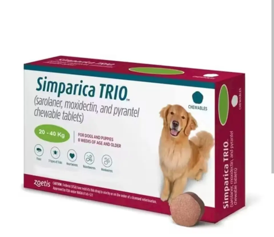Simparica trio 20 a 40 kg