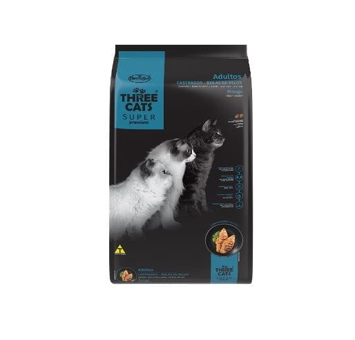 Three Cats Castrado Bola De Pelos 10 kg
