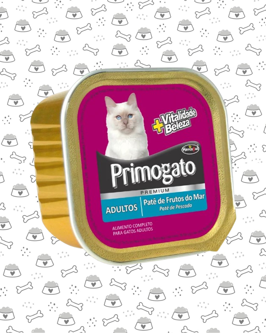 PATE PRIMOGATO GATO FRUTOS MAR 150G
