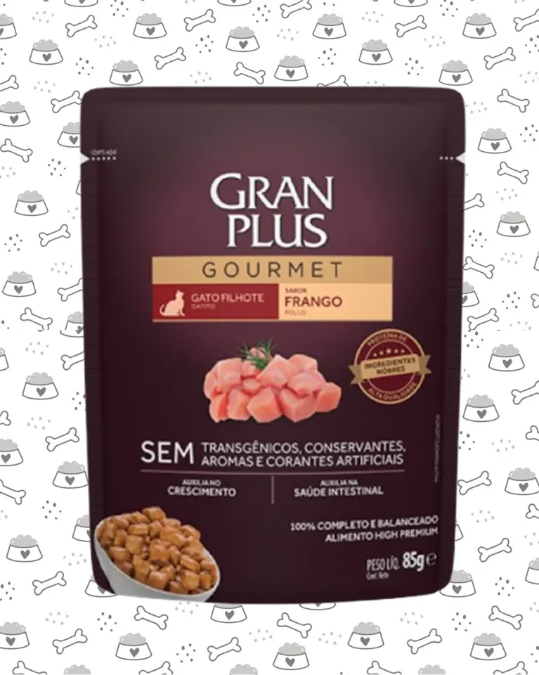 SACHET GRAN PLUS GATO 85G POLLO