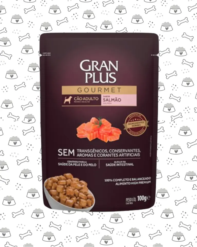 SACHET GRAN PLUS PERRO 100G SALMON