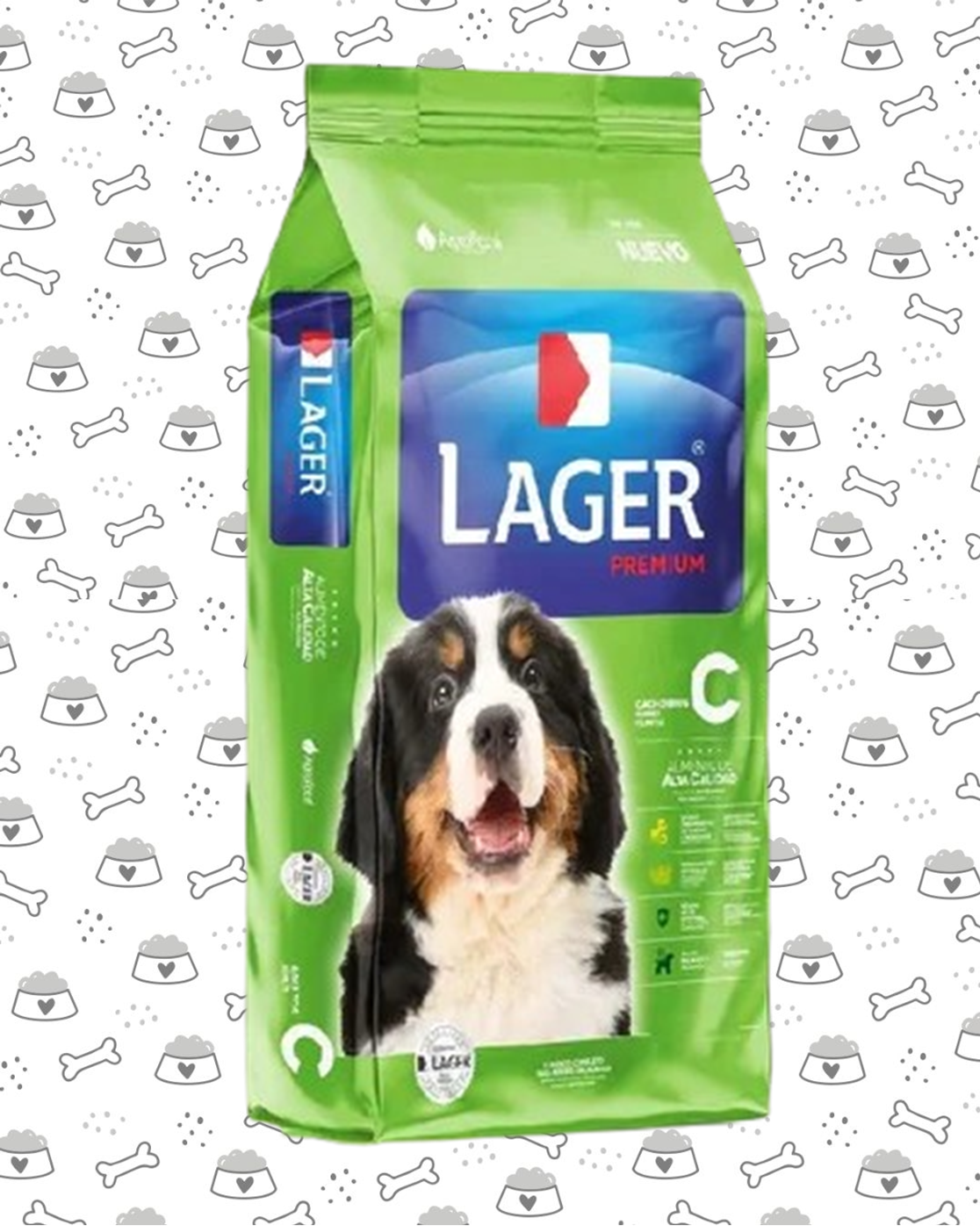 LAGER PERRO CACHO 22KG