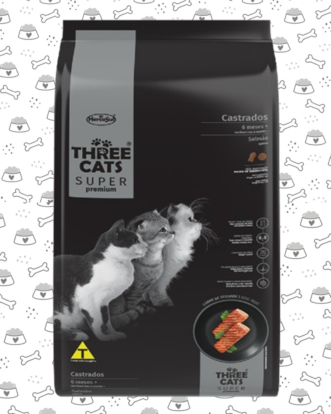 THREECATS SP GATO CAST 10KG SALMON