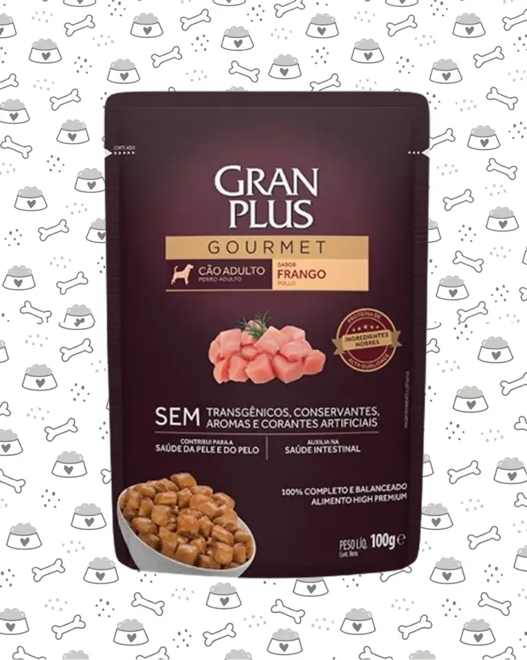 SACHET GRAN PLUS PERRO 100G POLLO