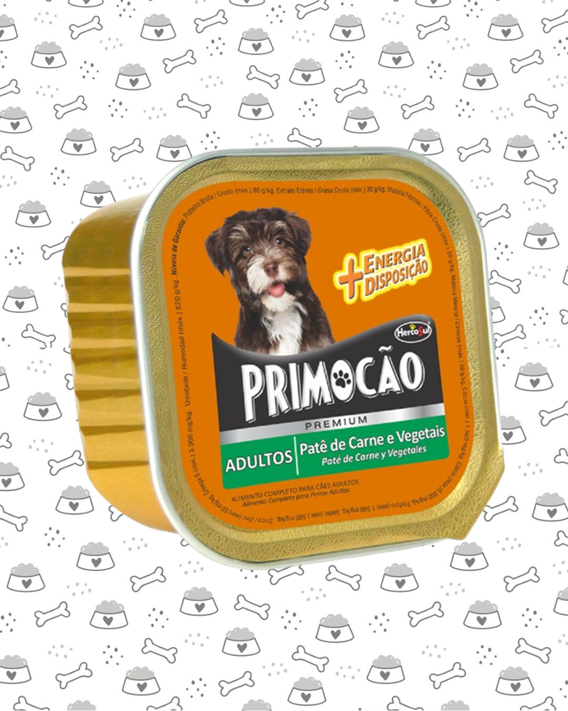PATE PRIMOCAO PERRO CARNE VEG 300G