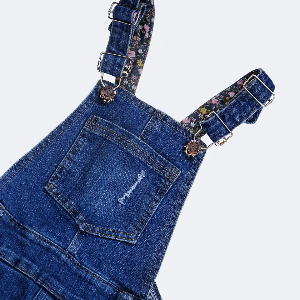 Jardinero en Jeans Clásico Niña