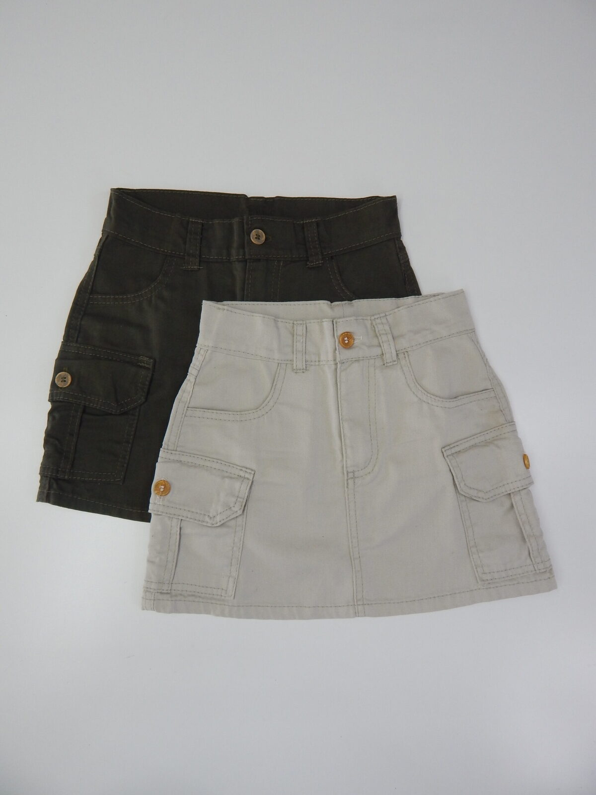 Polleras Cargo en Gabardina