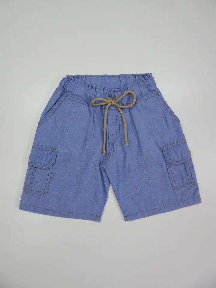 Bermuda Cargo en Jeans fino