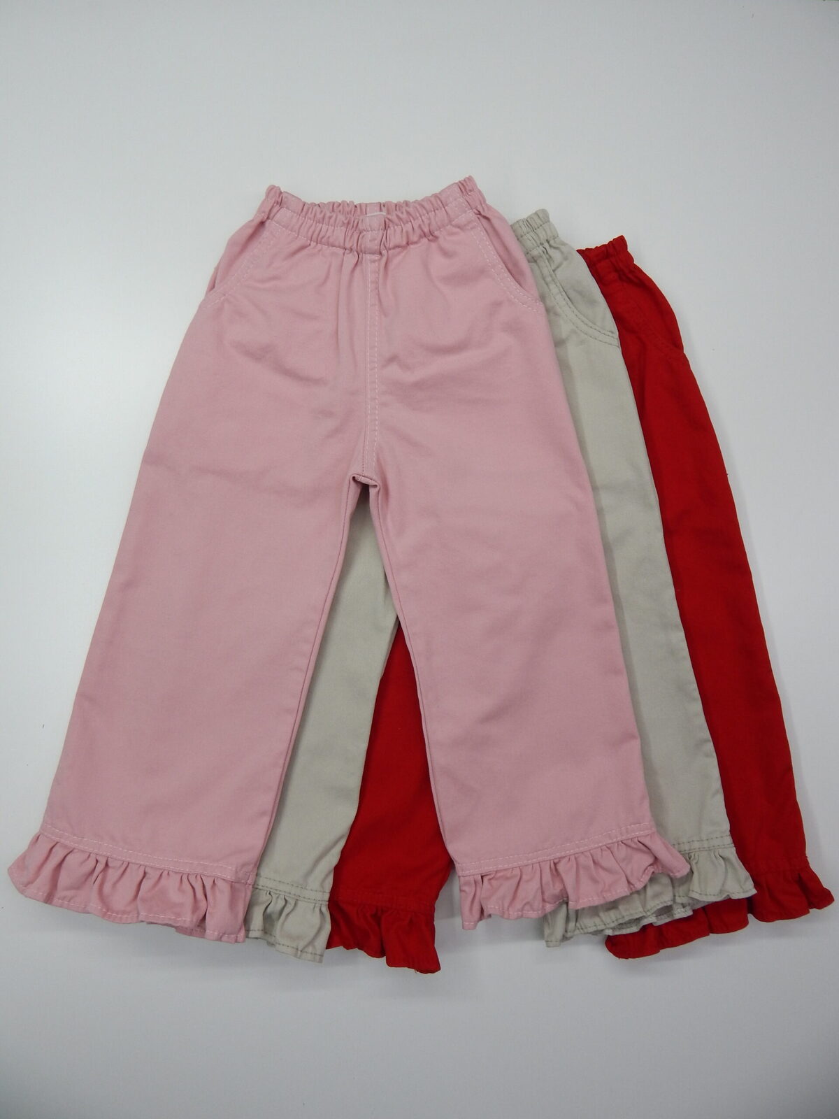 Pantalón en Gabardina con Volados
