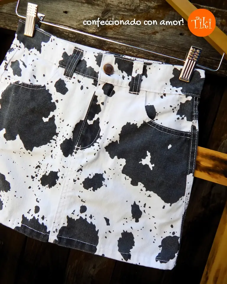Pollera Cow Print