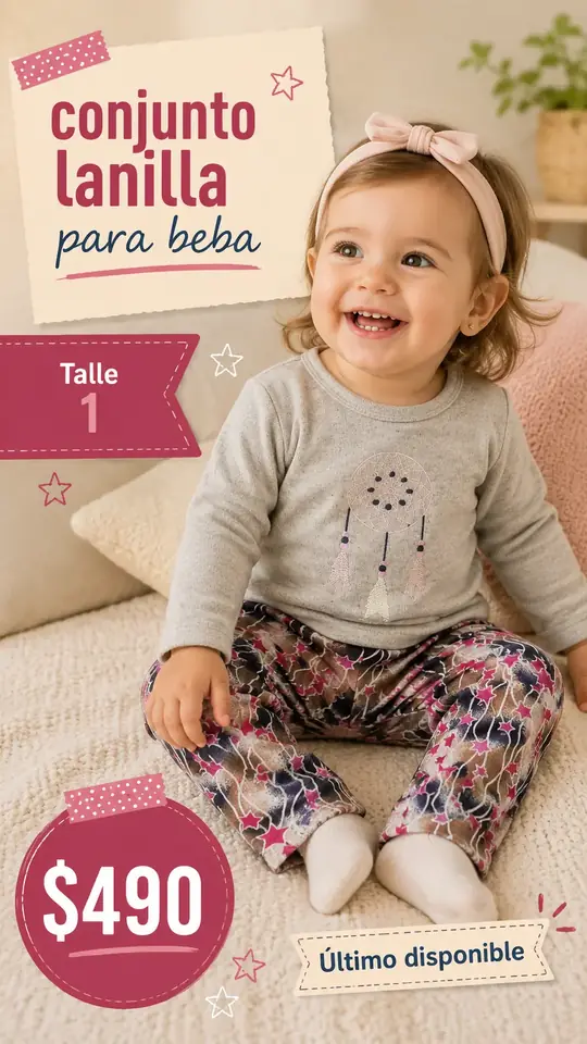 Conjunto lanilla beba