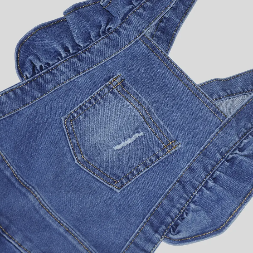 Jardinero en Jeans Beba con Volados