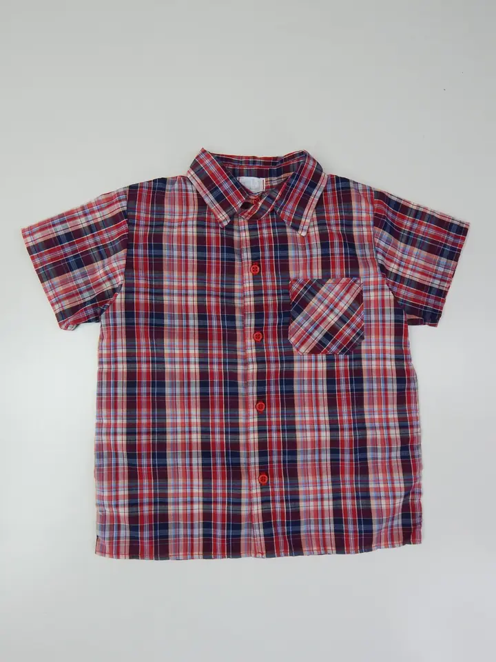Camisa Tiki en Cuadrillé | Manga Corta