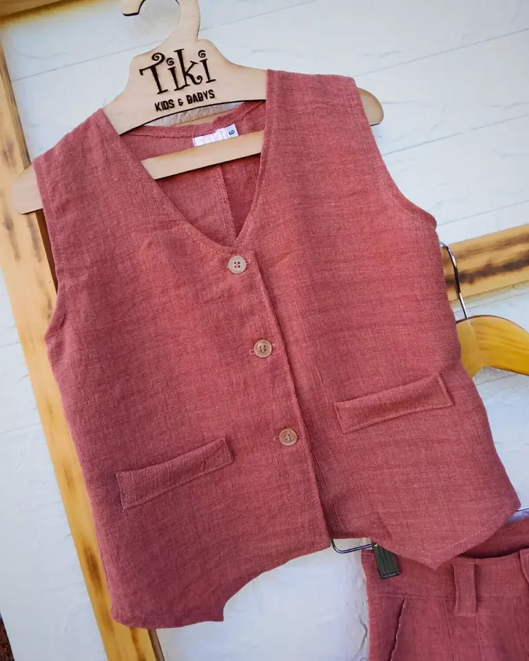 Conjunto Sastrero | Chaleco + Short en Lino