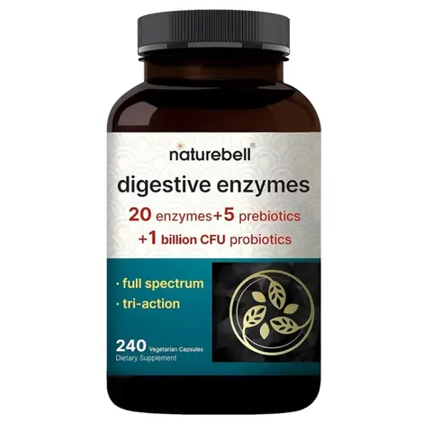 Enzimas digestivas + Prebióticos + Probióticos