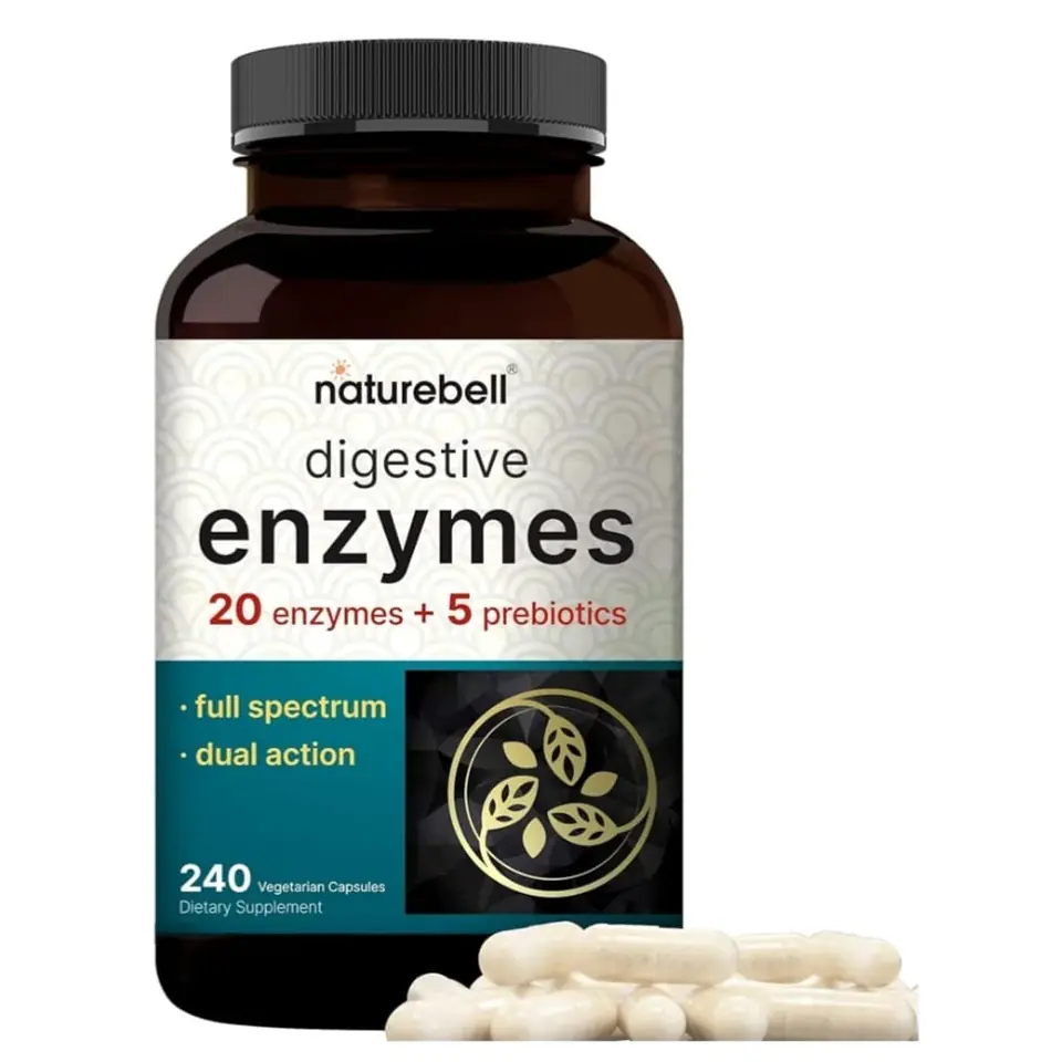 Enzimas digestivas + prebióticos (rinde 8 meses)