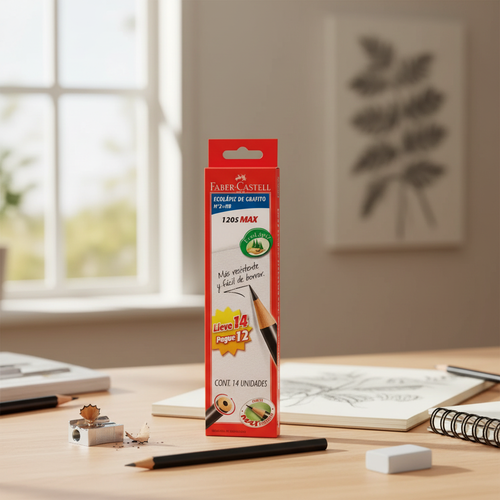 Lapiz de Escribir 1205MAX x14 Faber-Castell