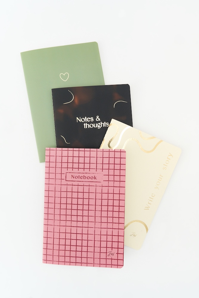 Set de Cuadernos A5 Minimal x4 FW 32 Hojas