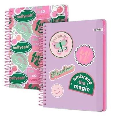 Cuaderno Mooving Pink 96 Hojas.