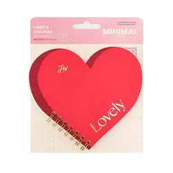 Libreta Lovely Minimal Corazón 12 x 12 cm FW